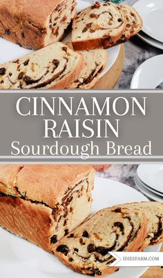 This amazing easy cinnamon raisin sourdough bread recipe is full of sweet raisins paired with a delicious cinnamon sugar swirl. Raisin sourdough bread is wonderful as a light breakfast with a pat of butter and a cup of coffee or tea, as a hearty snack, or as french toast! Get this sourdough cinnamon raisin bread recipe today!