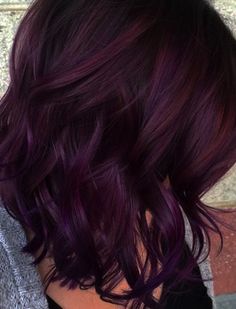 Blackberry Hair Color, Blackberry Hair, Blackberry Hair Colour, Dark Purple Hair, Mane Addicts