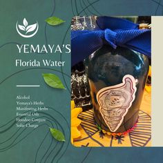 100% Naturally Handcrafted Hoodoo Yemaya's Florida Water I am beyond excited to finally offer my very own handcrafted (Florida Water), hand-blended with all-natural ingredients from my own original recipe. (Florida Water) is an important component of ceremony in spiritual practices, used for clearing heavy energies, purification, and protection.  Organic and all-natural this spiritual water can be used on the body, in the home, on your altar, as well as in ceremony.  Yemaya's water is brewed and infused. A unique blend of natural herbs, spices, flowers, citrus fruit peels, and essential oils using a base ingredient of white rum or grain alcohol, while also adding my own additional spiritual conjure rituals and ceremonial prayer to assist in the clearing of negative energies.  My water is b Spiritual Water, Hoodoo Conjure, Grain Alcohol, Florida Water, Ritual Oil, Fruit Peel, White Rum, Solar Charging, Natural Herbs