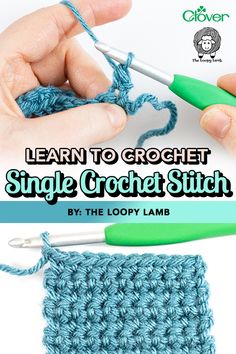 someone is crocheting the stitchs together to make a small square with yarn