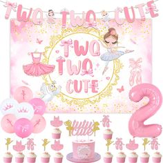 PRICES MAY VARY. Package Includes: Ballerina 2nd birthday party decorations include 16 x latex balloons 12 inches, 1 x two two cute backdrop 3 x 5 ft, 1 x two two cute banner, 1 x tutu cute cake topper, 12 x ballet cupcake toppers, 1 x number 2 foil balloon 32 inches(No Helium Supported), one pack can meet your various needs for ballerina 2nd birthday party Ballerina 2nd Birthday Party Decorations Girls: If you are looking for a party theme which is perfect for your 2nd little girls who loves ba Simple 2nd Birthday Party For Girl At Home, Two Fabulous Birthday Party, Tutu Themed 2nd Birthday, Two Tu Cute 2nd Birthday Party, 2 Nd Birthday Girl, Two Two Birthday Party, Birthday Theme For 2nd Birthday Girl, Baby Girl 2nd Birthday Theme