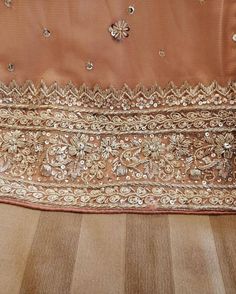 Gold Lehenga Bridal, Rose Gold Lehenga, Gold Lehenga, Zardosi Embroidery, Zardozi Embroidery, Hand Beaded Embroidery, Hand Embroidery Dress, Engagement Dress