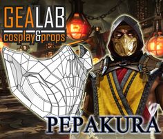 This digital product contains both the Pepakura PDO and the PDF files inspired to the Scorpion mask, from Mortal Kombat 11. This template can be used to create a replica of the mask with foam or other materials of your choice for cosplay purposes. With your purchase you'll find a zip file with: - the PDF file of the template printable in both A4 and Letter formats; - the PDO file; - A txt file with a couple notes. The mask was scaled for a male head of average dimensions: 57 cm (or 22 1⁄2 in) ci Scorpion Outfit, Couple Notes, Mortal Kombat Mask, Scorpion Mask, Couples Note, Foam Cosplay, Mortal Kombat 11, Mask Template, Cosplay Props