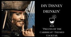 the pirates of the caribbean - themed cocktail is featured in this ad for disney's drink