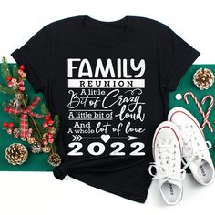 Buy Family Reunion 2022 Family Lovers Shirt at Fantasywears. Hight quality products with perfect design is available in a spectrum of colors and sizes, and many different types of shirts! Unisex T-Shirt – 100% Cotton (fiber content may vary for different colors) – Medium fabric (5.3 oz/yd² (180 g/m²)) – Classic fit – Tear away the label – Runs true to size Women T-Shirt – 100% combed ringspun cotton (fiber content may vary for different colors) – Light fabric (4.3 oz/yd² (146 g/m²)) – Slim fit w Cotton Short Sleeve T-shirt For Family Reunion, Black Cotton T-shirt For Family Reunion, Custom Print Cotton T-shirt For Family Reunion, Cotton Graphic Print T-shirt For Family Reunion, Cotton Graphic T-shirt For Family Reunion, Family Reunion Shirts, Family Shirt, Women T Shirt, Hight Quality