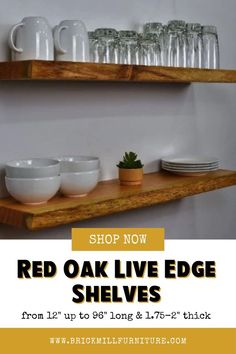 Red Oak Live Edge Shelves, Red Oak Shelf, oak shelves, white oak floating shelves, oak wall shelves, light wood floating shelves, oak shelf, oak floating shelves, oak bookshelf Live Edge Shelf, Rustic Kitchen Shelves, Oak Wall Shelves, Small Wall Shelf