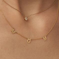 Inez Initial Necklace - Gold Vermeil-3 Luna Fashion, Dream Nursery, Gold Vermeil Jewelry, Initial Necklace Gold, Minimalist Chic, Vermeil Jewelry, Letter Necklace, Birthday Gift Ideas, Initial Necklace