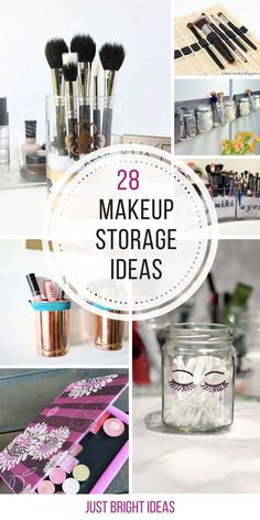 Diy Makeup Storage Ideas, Easy Diy Makeup, Diy Organizer