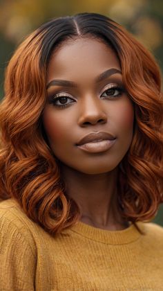 Pixie Cut with Fall Hair Colors for Black Women Red ✨ Hair Colors For Black Women, Colors For Black Women, Autumn Hair, Red Wigs, Hair Colours, Fall Hair Colors, Confident Woman, Ginger Hair