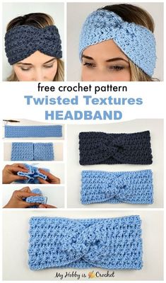 the crochet headband is easy to make and looks great