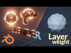 the text blender is shown next to an object