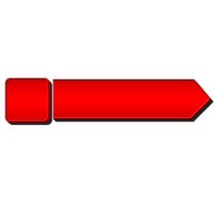 a red arrow pointing to the left on a white background