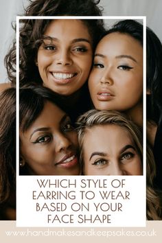 Did you know that certain shape earrings can flatter your face shape, and that some can be wrong for you? Our earring style guide breaks down every face shape, helps you learn which shape your own face is, and then show which types of earrings are perfect for you, and which ones to avoid. Jewelry Tips, Types Of Earrings, Cute Spring Outfits