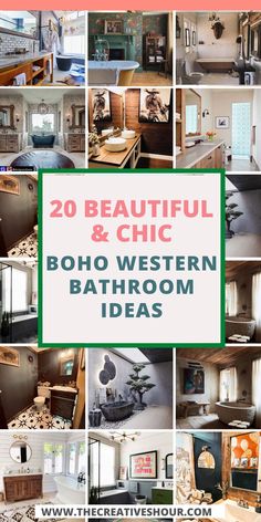 20 beautiful and chic boho western bathroom ideas