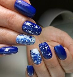 Nails Travel, Snow Nails, Gel Nails French, Unghie Nail Art, Snowflake Nail Art, Winter Manicure, Easy Nails, Pretty Nail Designs, Christmas Nail Art Designs