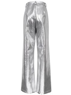 Pants are the garments that we like the most for their comfort and practicality. They are always in fashion and you can find them in their various styles that adapt to your figure, your personality and the latest fashion trends. A super modern option is this metallic pants, it is spectacular for your casual looks. It is a high-cut garment, a zip to close. Loose Leg. Zipper. Faux leather. High rise. Polyurethane. Color may be lighter or darker depending the device it is displayed. High Heel Wedges Platform, Visor Sunglasses, Streetwear Pants, Metallic Pants, Women Streetwear, Romper And Jacket, Wide Pants, Pants Women, Streetwear Women