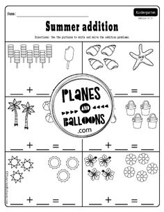 the worksheet for summer addition to help students learn how to make their own patterns