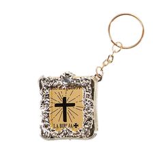 Miniature Bible - Spanish - Events and Crafts-Events and Crafts Keychain Loop, First Communion, Table Top Decor, 12 12, Keychains, Bible, Miniatures, Personalized Items, Party Supplies