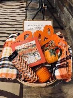 a basket filled with lots of different items