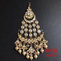 Kundan Jhoomar/ Ruby Emerald Passa/ Passa Sabyasachi Jewellery Jhumkas, Festive White Kundan Chandbalis, Ceremonial Kundan Chandbali Traditional Wear, Festive Kundan Tikka For Ceremonial Occasions, Ceremonial Kundan Tikka For Festive Occasions, Festive Ceremonial Kundan Tikka, Gold Bollywood Ceremonial Sharara, Kundan Sharara For Wedding And Festivals, Traditional Kundan Wear With Tilla For Eid