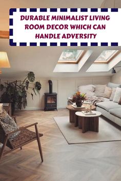 a living room filled with furniture and a skylight over the top of the room