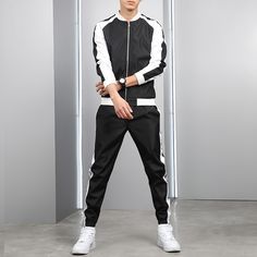 Brand Men's Sets Casual Men Tracksuit 2 Piece Set 2021 Spring Autumn Jacket+pants Fashion Sports Suit Men Streetwear Hip Hop - Buy High Quality Sports Tracksuits,Track Suit Exporter In Pakistan Track Suit Exporters In Pakistan,Track Suit Supplier In Pakistan Track Suit Suppliers In Pakistan Track Suit Supplier In Sialkot Track Suit Suppliers In Sialkot Product on Alibaba.com Aspen Fashion, Suit Streetwear, Streetwear Hip Hop, Mandarin Collar, Two Pieces, T Shirt Top