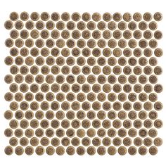 Maniscalco - Chameleon Series - 1 x 1 Porcelain Penny Round Mosaic - Rustic Sunset Penny Round Mosaic, Penny Round, Vinyl Trim, Raku Pottery, Pebble Stone, Porcelain Mosaic Tile, Adhesive Tiles, Mosaic Stone, Porcelain Mosaic