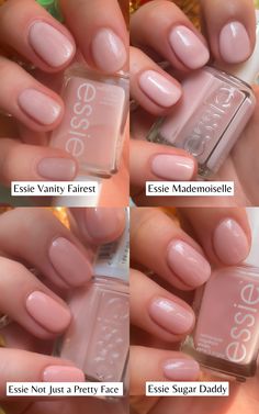 7 Popular Essie Sheer Nail Polish Colors Swatches – Sammie Etc Essie Glee For All, Essie Blushing Bride, Essie Couture Gel Colors, Essie Madamemoiselle, Essie Not Just A Pretty Face, Essie Vanity Fairest, Essie Sheer, Essie Allure, Essie Swatches