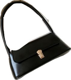 Black Faux Leather Satchel Baguette Bag, Classic Black Baguette Bag For Office, Trendy Black Satchel With Hasp Closure, Black Square Baguette Bag For Office, Elegant Black Faux Leather Shoulder Bag, Black Rectangular Faux Leather Baguette Bag, Trendy Black Baguette Bag With Hasp Closure, Black Faux Leather Shoulder Baguette Bag, Black Faux Leather Baguette Shoulder Bag