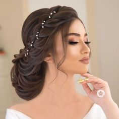 Hair Stail, Reception Hairstyles, Hairstyles For Gowns, Side Face, Hair Style Vedio, Ponytail Hairstyles Easy