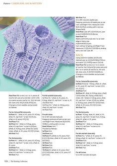 the knitting pattern for this baby sweater is easy to knit and looks great on someone's body