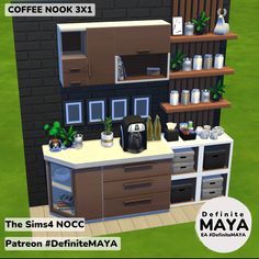 3x3 Room Ideas, Sims4 Kitchen, Sims Design, Sims Decor, Picture Wall Bedroom, Sims 4 Kitchen