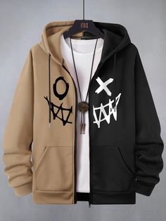 Hype Clothing, Stylish Hoodies, Men Hoodies, Loose Hoodie, Unique Hoodies, Guys Clothing Styles, Boys Sweatshirts, Cool Outfits For Men, Sweatpants Set