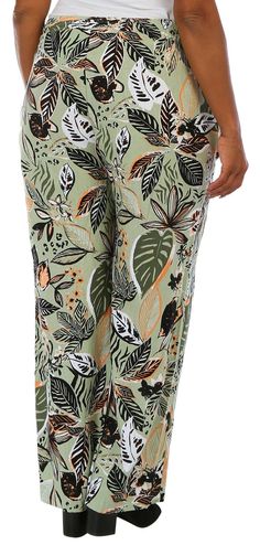 Printed Linen Pants, Printed Linen, Tailored Trousers, Drawstring Waistband, Tropical Print, Linen Pants, Woven Fabric, Florida, Trousers