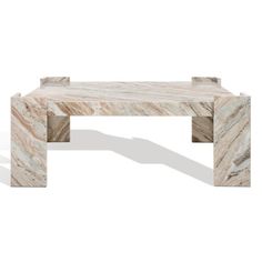 a white marble coffee table on a white background