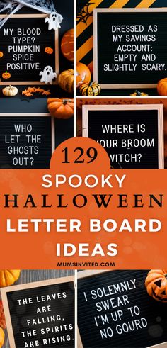 halloween letter board ideas for kids and adults