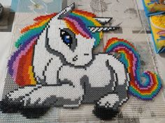 an image of a unicorn made out of legos