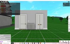 Garage Idea Bloxburg, Garage Ideas In Bloxburg, Door Decal Codes For Bloxburg, Bloxburg Security System Decal, Bloxburg Garage Ideas Realistic, Bloxburg City Apartment, Custom Bloxburg Door, Bloxburg Build Hacks Realistic, Custom Door Bloxburg