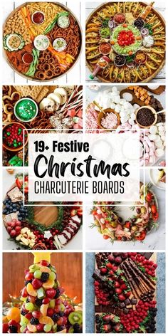 twelve festive christmas charcuteries and desserts