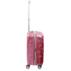 Perfect for the Hello Kitty lovers this upscale design 22.5-inch hard-sided spinner rolling pink carry-on suitcase luggage is perfect for any journey. A stylish embossed texture design. -Made with durable ABS and polycarbonate film for extra protection against the elements. Exterior 90% ABS 10% PC film, Interior Polyester. -Gentle, 360 degree movement on 8 spinner wheels. -Dependable telescopic pull handle provides hassle-free transportation. -Compression straps help you pack more items and prev Texture Portrait, Film Interior, Disney Up, Vader Star Wars, Spinner Suitcase, Luggage Backpack, Pink Hello Kitty, Carry On Suitcase, Storm Trooper