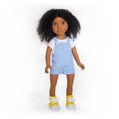 Meet Healthy Roots Dolls Zoe! Zoe is a beautiful black doll with hair uniquely designed full of curl power. Zoe is the only doll with hair that you can wash and style just like your own. You can wash and style Zoe?s naturally curly hair just like your own. Zoe?s goal is to teach girls to love their curls through hair play. You can use real products and try out countless styles from puffs to box braids. She is the perfect companion with hair that is bigger than life. Bring this award winning doll Yellow Converse, Hair Play, Naturally Curly Hair, Jumper Outfit, Healthy Shopping, Doll Home, Playing With Hair, Black Doll, Hot Toys