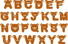 the letters and numbers are made up of teddy bears