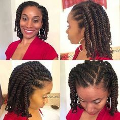 Half Braided Hairstyles, Bang Hairstyles, Braided Crown, Transitioning Hairstyles, Protective Hairstyles For Natural Hair, Natural Hair Twists, Twist Braid Hairstyles