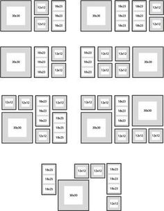 the seating area for an event with squares and rectangles on each one side