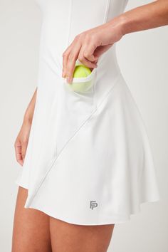 Step into the performance tennis dress that provides ultimate comfort and function. Made in lightweight quick-drying recycled polyester and elastane fabric. 4-Way Stretch Tennis Ball Side Pockets ♻️ 80% Recycled Polyester / 20% Elastane Vintage Tennis Dress, Tennis Dresses, Tennis Clothing, Tennis Whites, Vintage Tennis, Elastane Fabric, Tennis Clothes, Tennis Dress, Tennis Ball