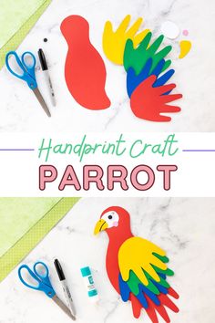 this paper parrot craft is perfect for kids to make