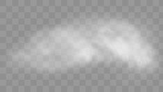 a white cloud is shown on a gray background