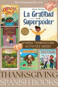 spanish thanksgiving books for kids and adults