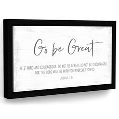 Go Be Great Sign - Pretty Perfect Studio Go Be Great, Motivational Scriptures, Bible Verse Decor, Boy Sign, Bible Verse Signs, Scripture Signs, Deep Frame, Christian Family, Baby Boy Room