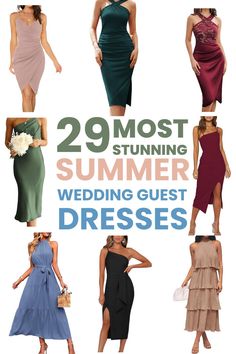 Find the perfect summer wedding guest dress! Browse our collection of stunning summer wedding guest dresses, outfits, and semi-formal dresses that are sure to make you shine at any wedding. Whether you're looking for a lightweight, flowy dress or a chic, stylish outfit, we've got you covered for finding summer wedding guest dresses, summer wedding outfit guest, summer wedding guest outfit, summer wedding guest outfits, summer wedding dresses, wedding guest dress, wedd Formal Wedding Guest Dress Summer, Semi Formal Dresses For Wedding, Wedding Guest Dresses Summer, Formal Dress For Wedding Guest, Summer Wedding Guest Dresses, Semi Formal Wedding, Formal Wedding Guest Dress, Formal Wedding Guests, Summer Wedding Invitations